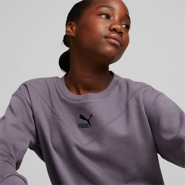 Classics Girl's Sweatshirt, Purple Charcoal, extralarge-IND