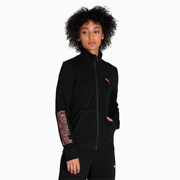 WMN Graphic Men's Regular Fit Jacket, Puma Black, extralarge-IND