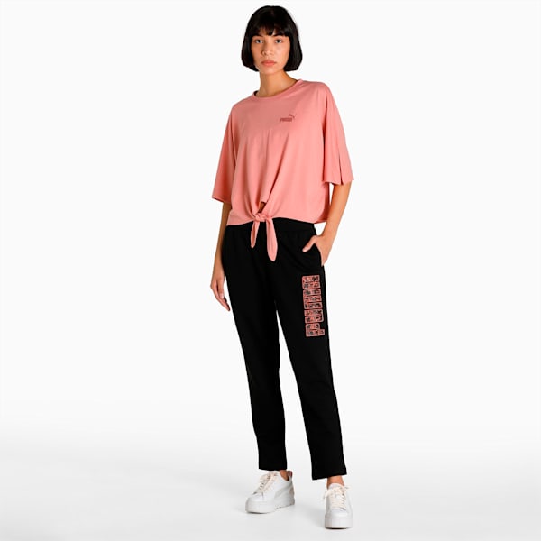WMN Graphic Knit Women's Regular Fit Pants, Puma Black, extralarge-IND