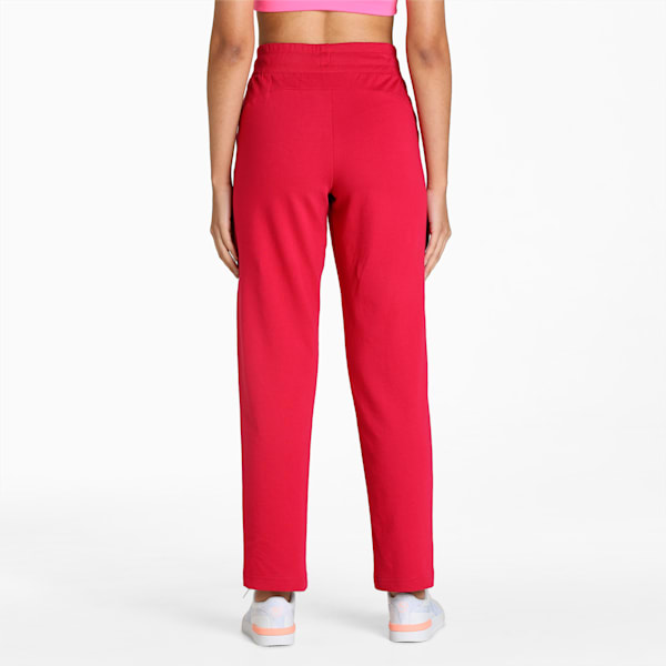 PUMA WMN Graphic Knit Women's Regular Fit Pants, Persian Red, extralarge-IND