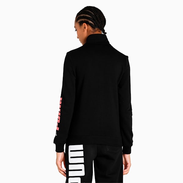 Graphic Women's Regular Fit Jacket, Puma Black, extralarge-IND
