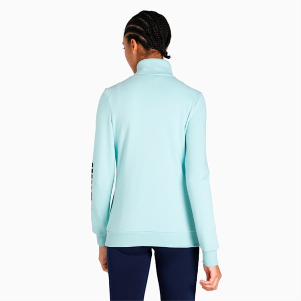 PUMA Graphic Women's Regular Fit Jacket, Eggshell Blue, extralarge-IND