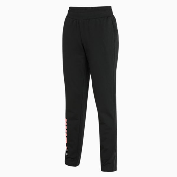 Graphic Women's Regular Fit Pants, Puma Black, extralarge-IND
