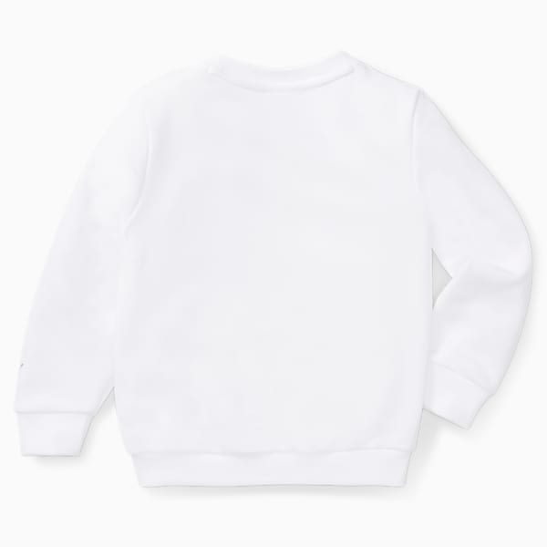 PUMA x SMILEYWORLD Little Kids' Crewneck Sweatshirt, Puma White, extralarge