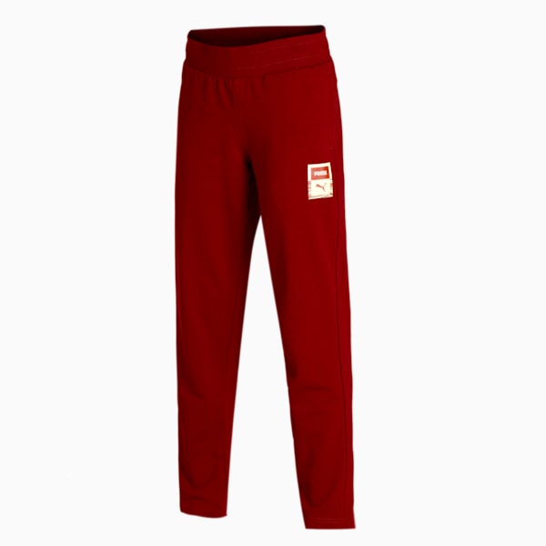 PUMA Graphic Women's Regular Fit Pants, Intense Red, extralarge-IND