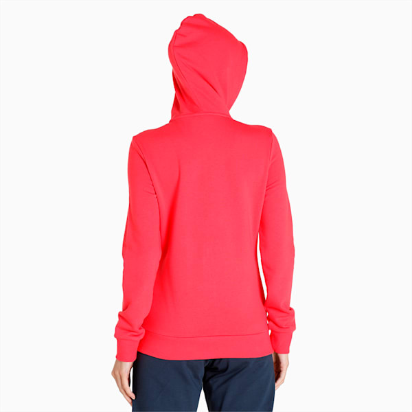 Women's Regular Fit Full Zip Hoodie, Paradise Pink, extralarge-IND