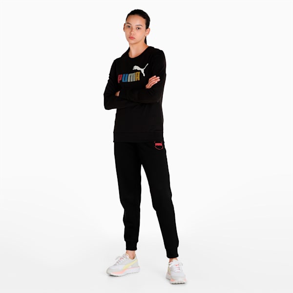 Graphic Crew Women's Regular Fit Sweat Shirt, Puma Black, extralarge-IND
