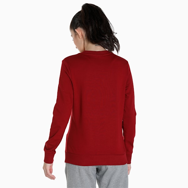 PUMA Graphic Crew Women's Regular Fit Sweat Shirt, Intense Red, extralarge-IND