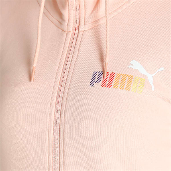 Women's Regular Fit Hooded Jacket, Peach Parfait, extralarge-IND