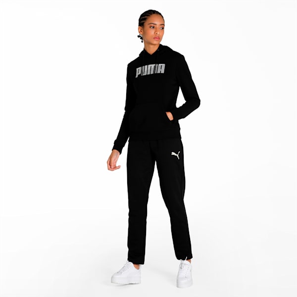 PUMA Graphic Women's Regular Fit Hoodie, Puma Black, extralarge-IND