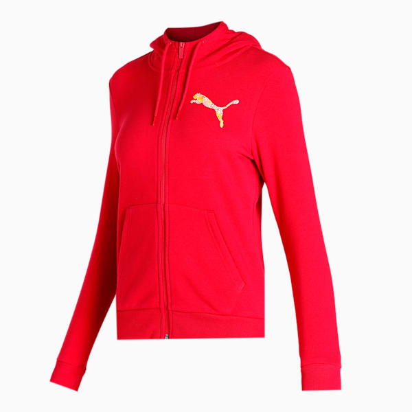 Sweat Hooded Jacket 2, Persian Red, extralarge-IND