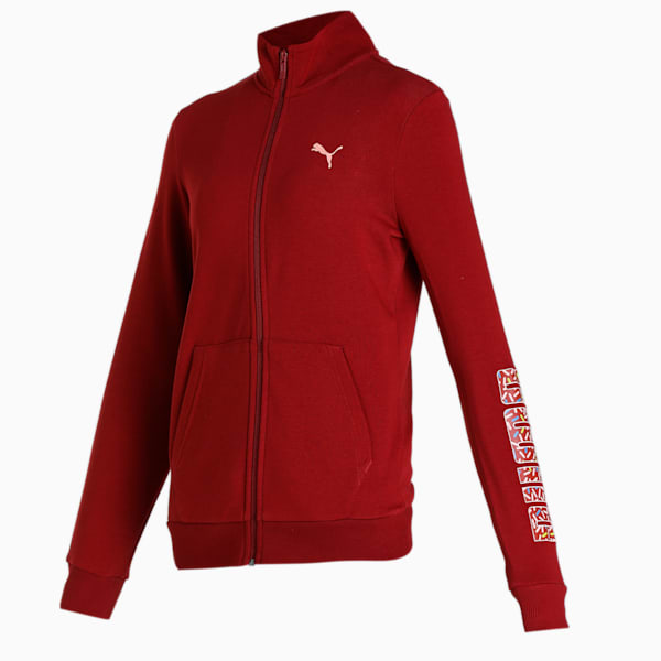 WMN Graphic Women's Regular Fit Jacket, Intense Red, extralarge-IND