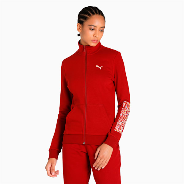 WMN Graphic Women's Regular Fit Jacket, Intense Red, extralarge-IND