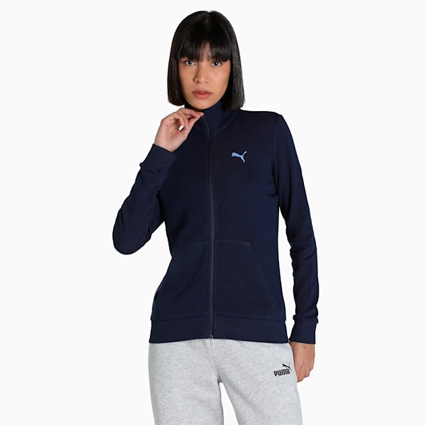 PUMA Graphic Women's Regular Fit Jacket, Peacoat, extralarge-IND