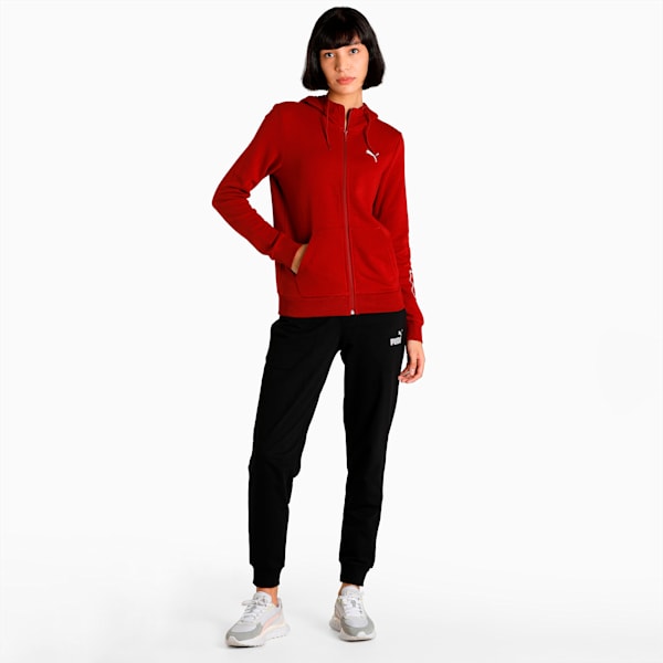 PUMA Full-Zip Women's Regular Fit Hooded Jacket, Intense Red, extralarge-IND