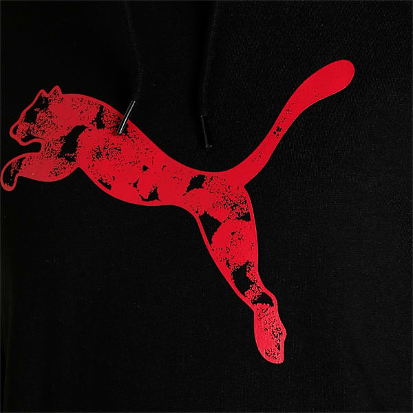 Graphic Women's Regular Fit Hoodie, Puma Black, extralarge-IND