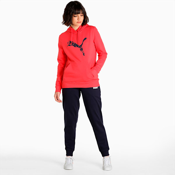 Graphic Women's Regular Fit Hoodie, Paradise Pink, extralarge-IND