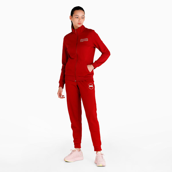 Graphic Women's Regular Fit Jacket, Intense Red, extralarge-IND