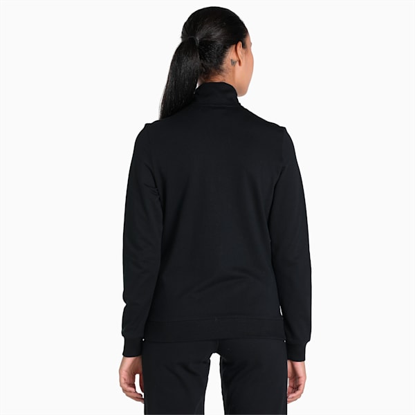 Graphic Women's Regular Fit Jacket, Puma Black, extralarge-IND