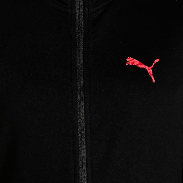 PUMA Graphic Women's Regular Fit Jacket, Puma Black, extralarge-IND