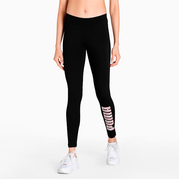 PUMA Graphic Women's Tights, Puma Black