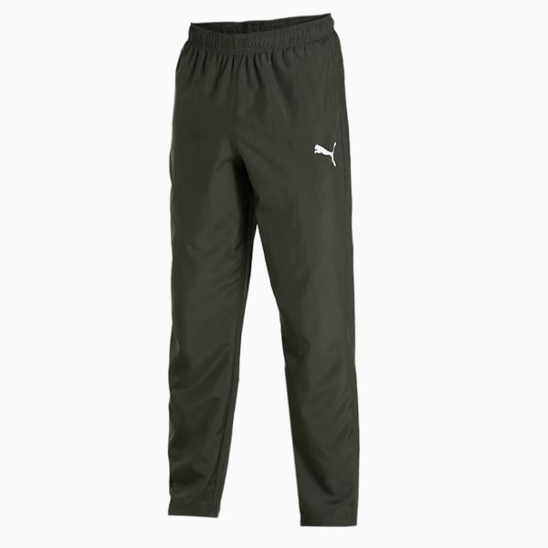 Men's Woven Regular Fit Trackpants, Forest Night, extralarge-IND