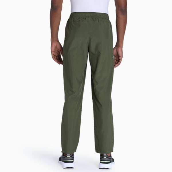 Men's Woven Regular Fit Trackpants, Dark Olive, extralarge-IND