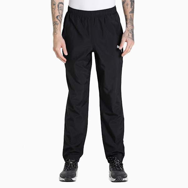 Men's Woven Regular Fit Trackpants, Puma Black, extralarge-IND