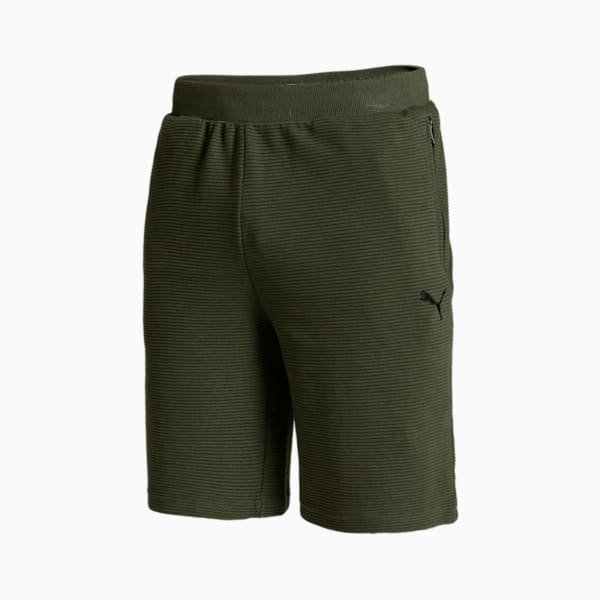 Ottoman Men's Regular Fit Shorts, Dark Olive, extralarge-IND