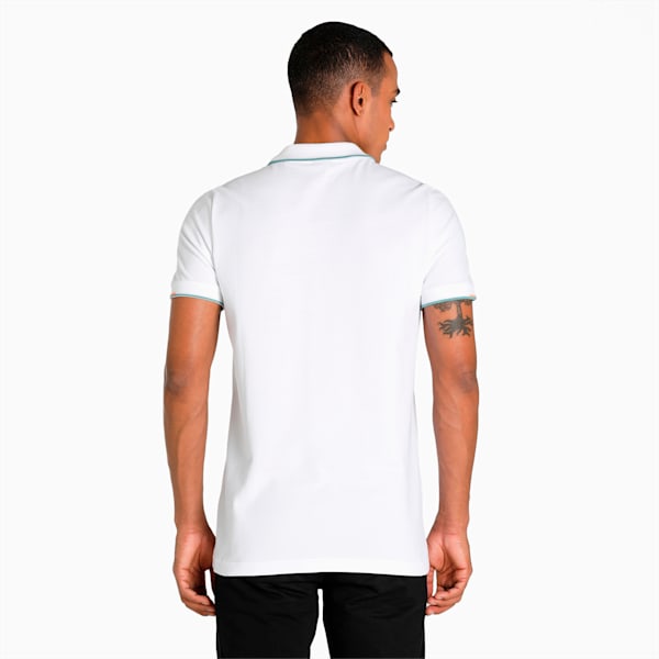 Contrast Tipping Men's Polo, Puma White