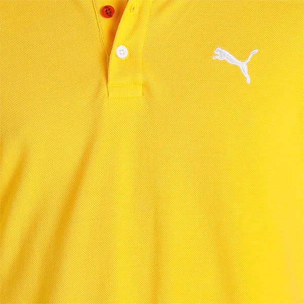 Contrast Tipping Men's Slim Fit Polo, Sun Ray Yellow, extralarge-IND