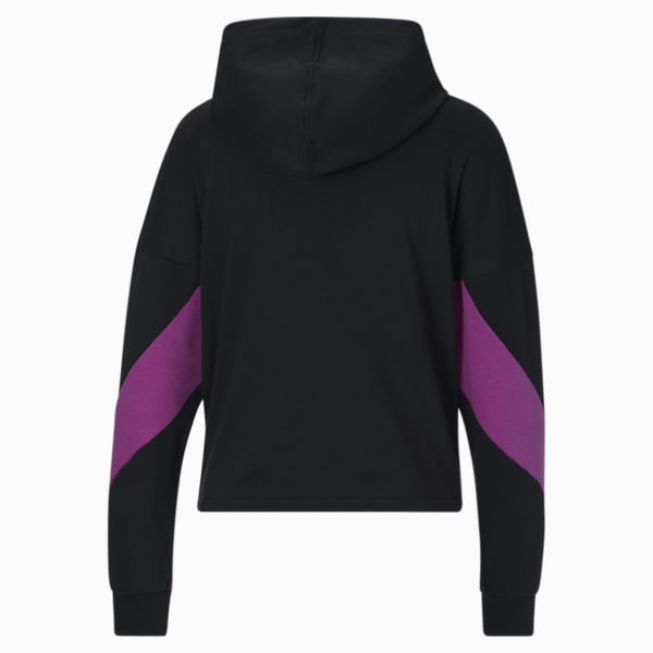 Chandail à capuchon d’entraînement Logo French Terry Pullover Femme, Deep Orchid, extralarge