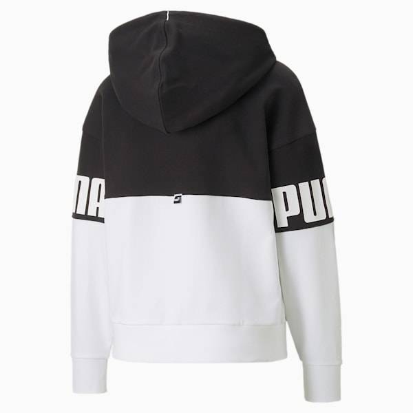 Power Color-Blocked Women's Hoodie, Puma Black, extralarge