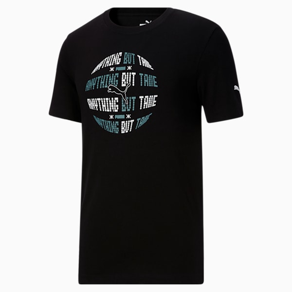 Advanced Circle Graphic Crew Neck Men's Tee, Puma Black, extralarge