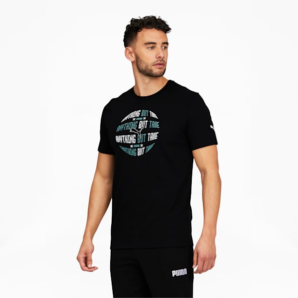 Advanced Circle Graphic Crew Neck Men's Tee, Puma Black, extralarge