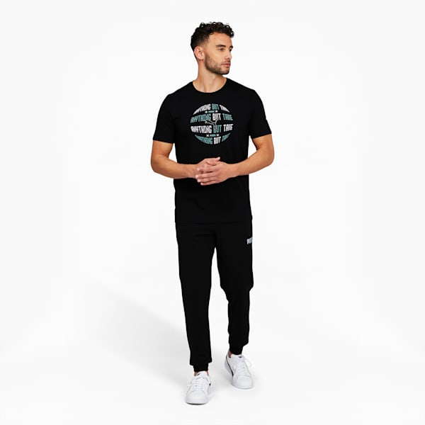 Advanced Circle Graphic Crew Neck Men's Tee, Puma Black, extralarge