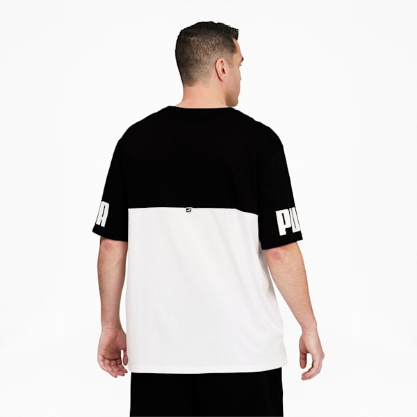 Power Colorblock Men's Tee BT, Puma Black, extralarge