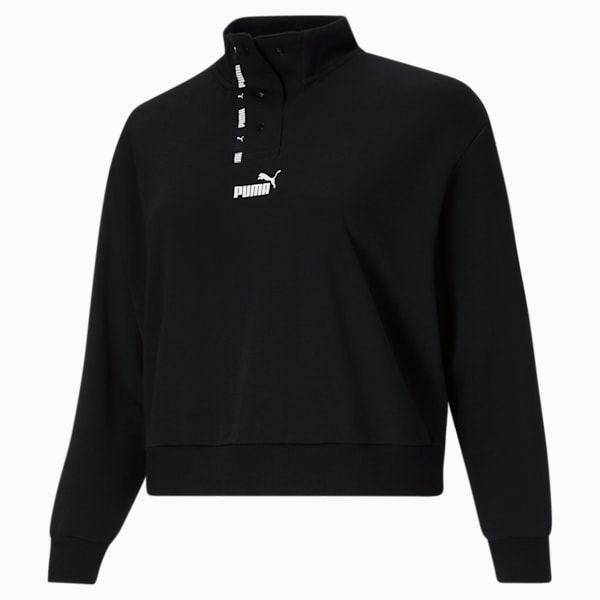 Puma tape tie waist shop crew sweatshirt
