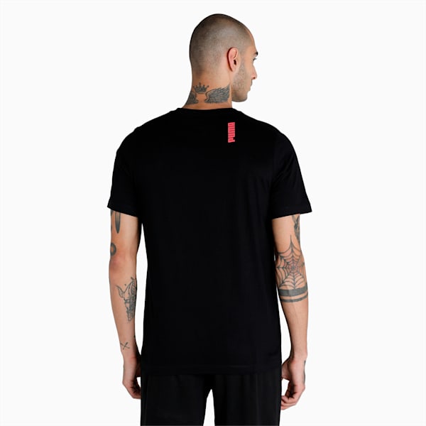 Men's Regular Fit Graphic T-Shirt, Puma Black, extralarge-IND