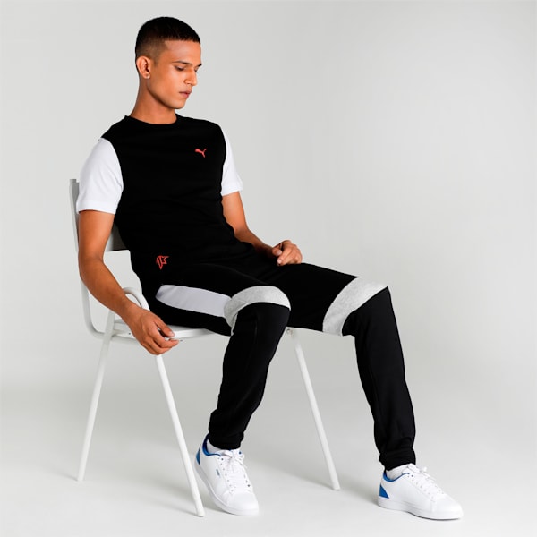 Men's Crew-Neck T-Shirt, Puma Black, extralarge-IND