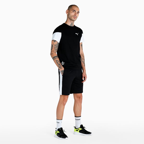 Men's Colorblock T-Shirt, Puma Black, extralarge-IND