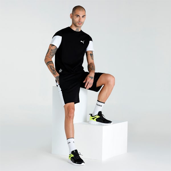 Men's Colorblock T-Shirt, Puma Black, extralarge-IND