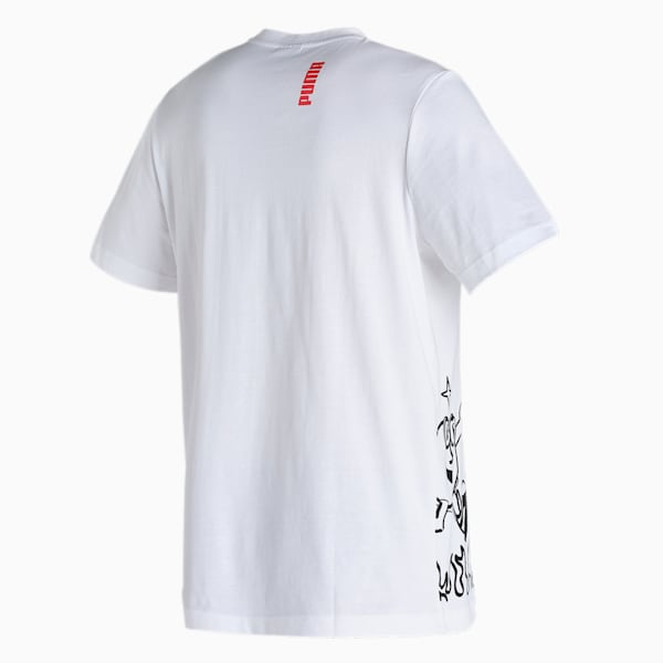 PUMA x 1DER Men's Regular Fit Graphic T-Shirt, Puma White, extralarge-IND