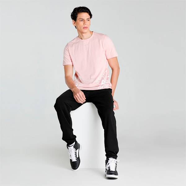 PUMA x 1DER Men's Regular Fit Graphic T-Shirt, Lotus, extralarge-IND