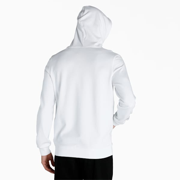 Men's Regular Fit Graphic Hoodie, Puma White, extralarge-IND