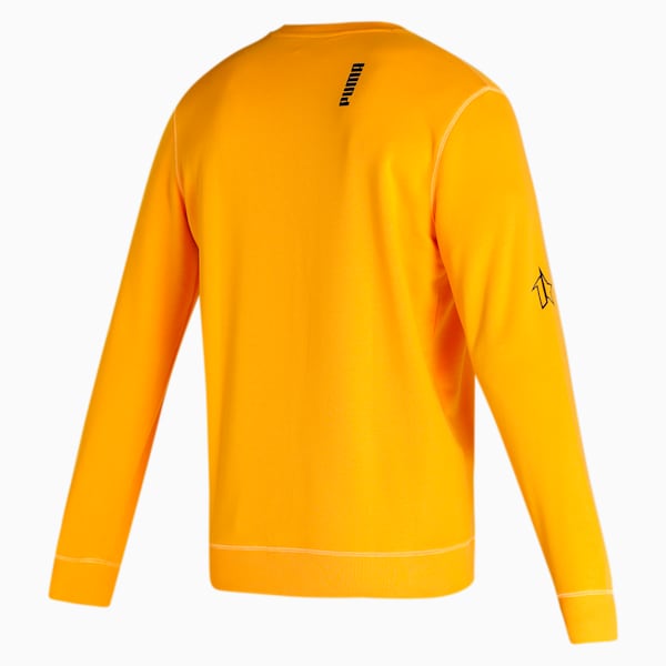 Crew Men's Sweatshirt, Saffron, extralarge-IND