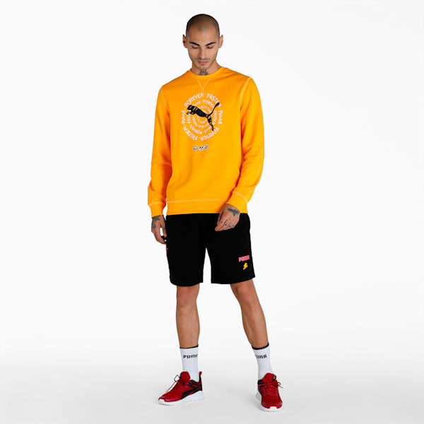Crew Men's Sweatshirt, Saffron, extralarge-IND