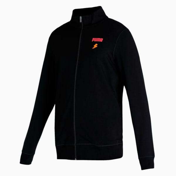Full-Zip Men's Regular Fit Jacket, Puma Black, extralarge-IND