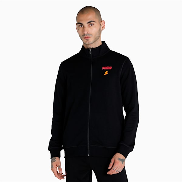 Full-Zip Men's Regular Fit Jacket, Puma Black, extralarge-IND