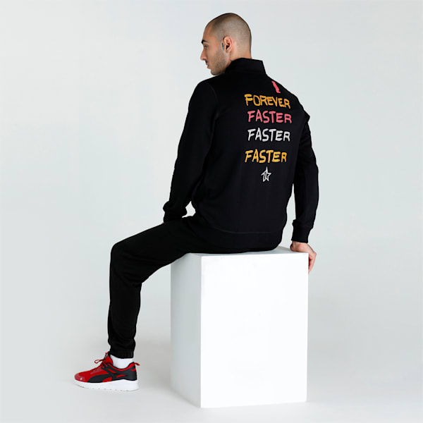 Full-Zip Men's Regular Fit Jacket, Puma Black, extralarge-IND